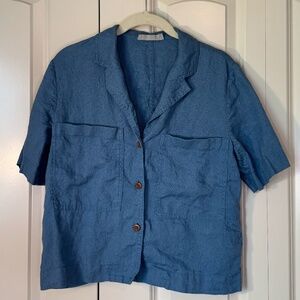 Everlane Indigo Button Down Shirt